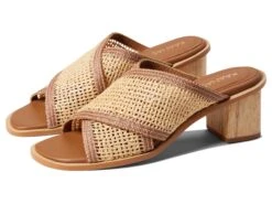 KAANAS Chia Crossover Fishnet Wood Heel